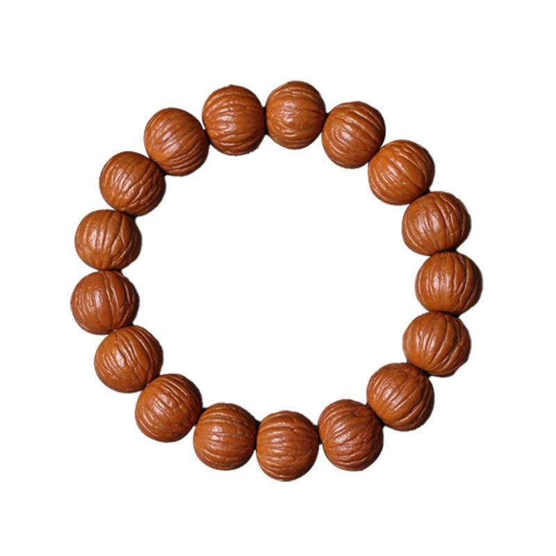 Monkey Head bracelet for boys, soft Buddhist prayer beads around fingers, rich man's string of uncultivated phoenix Feather Jing octagonal cultural play Buddhist prayer beads for men and women Item Picture