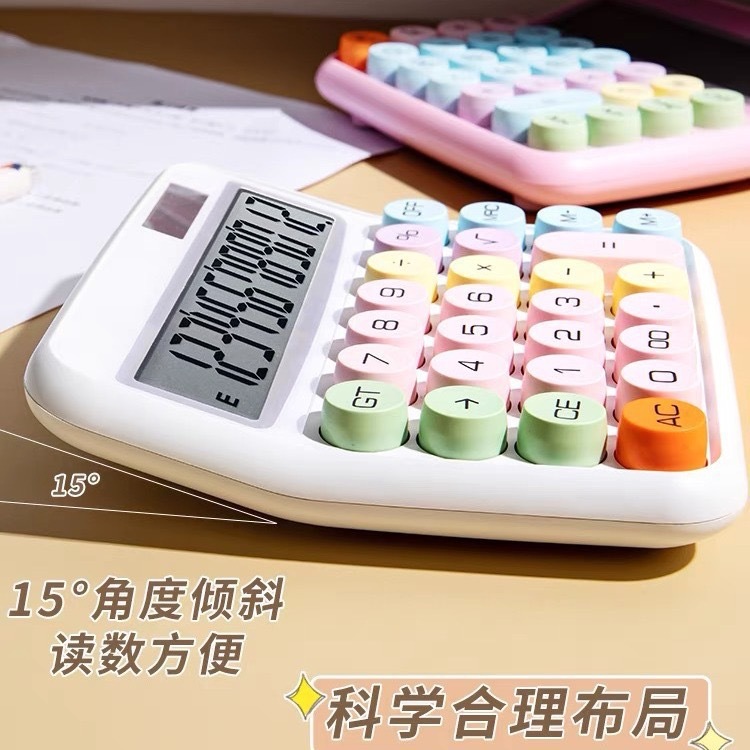Multi-color key mechanical calculator keyboard mouse Bluetooth folding portable office game multi-functional set details Picture