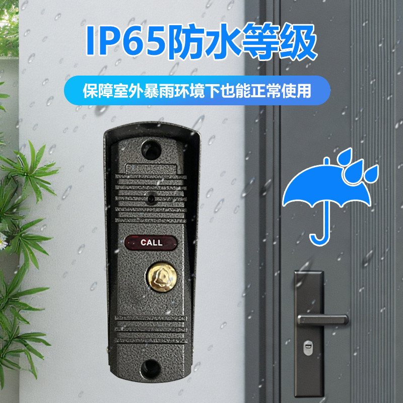 Factory direct sales of smart video doorbells, graffiti WIFI remote unlocking, home monitoring video intercom, card swiping system, wholesale doorbells for foreign trade Specification image