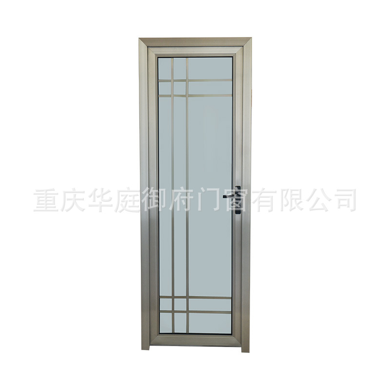 简约卫生间浴室门现货铝合金门双层钢化玻璃门淋浴门厨房洗手间门白底实物图