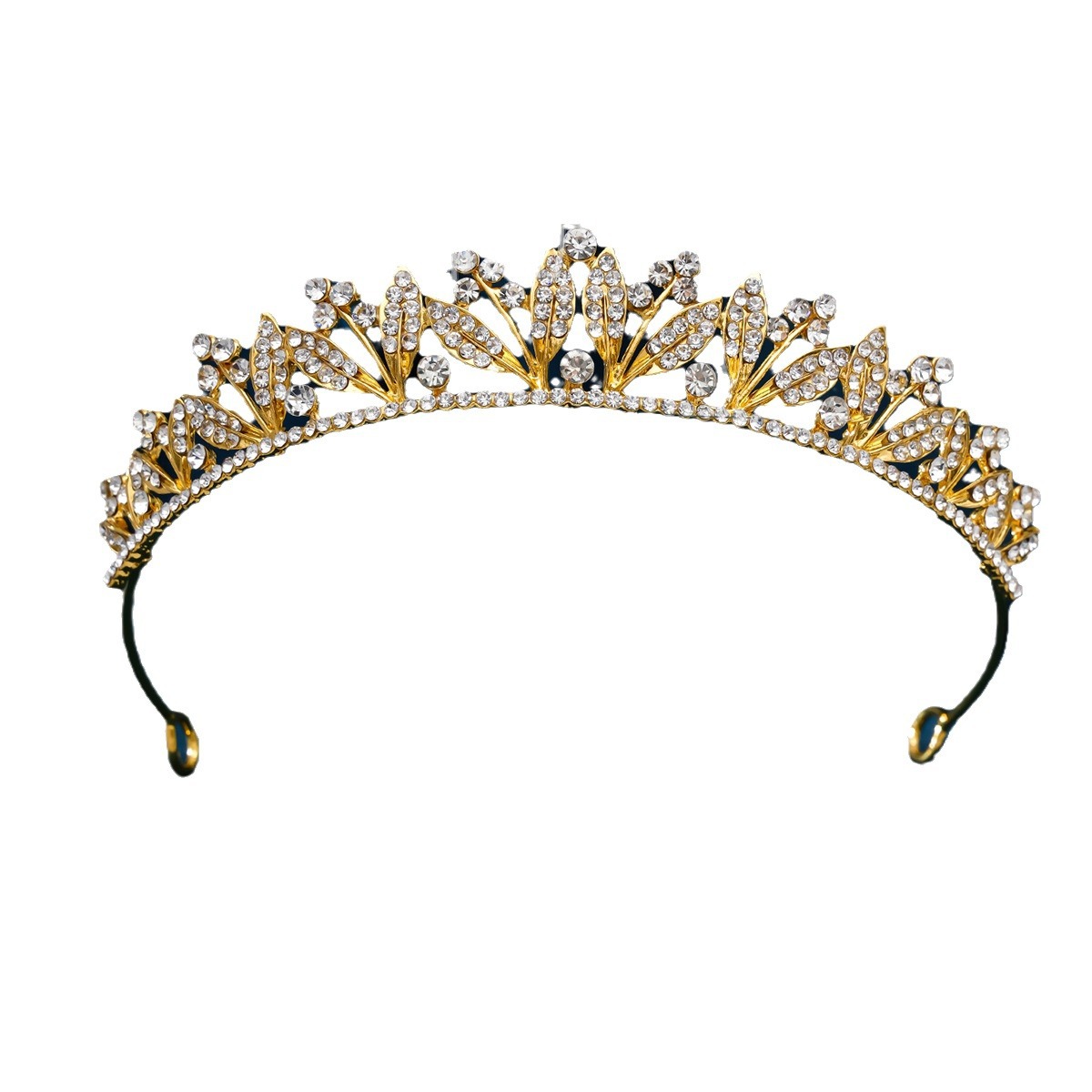 Cross-border best-selling bride's crown headwear, wedding dress accessories, hair bands, princess birthday stage luxury crown rhinestone hair accessories Item Picture