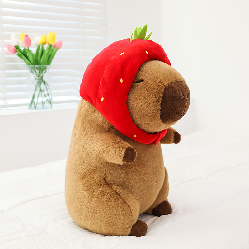 Cross-border carrying turtle, Kapi water, guinea pig, plush toy, Barra, ugly and cute doll, pillow, sleeping backpack, girl doll details Picture