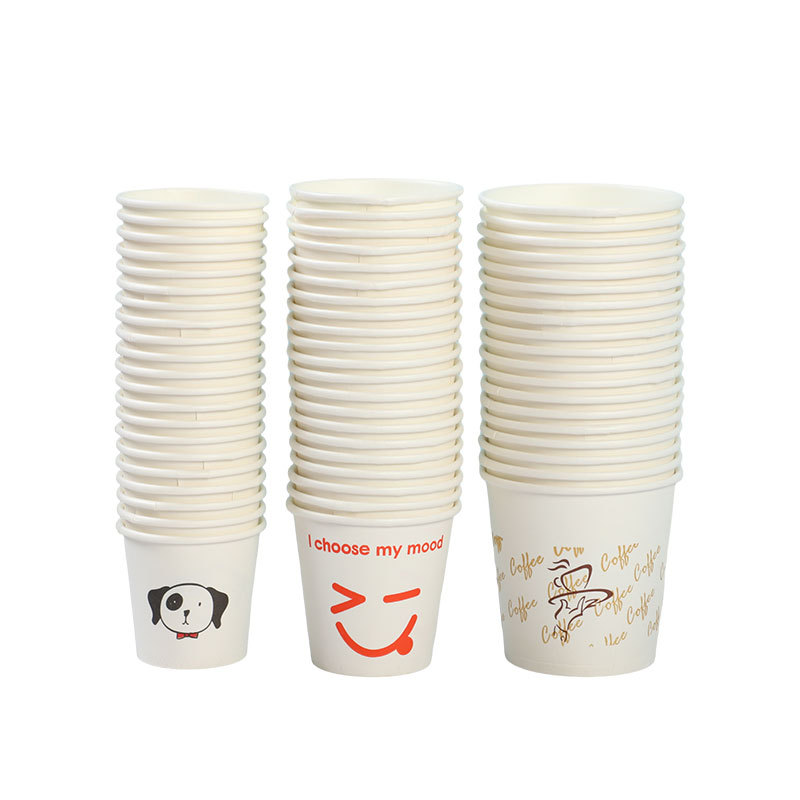 纸杯/金银箔内里一次性纸杯/一次性纸杯/一次性碗筷/咖啡纸杯白底实物图