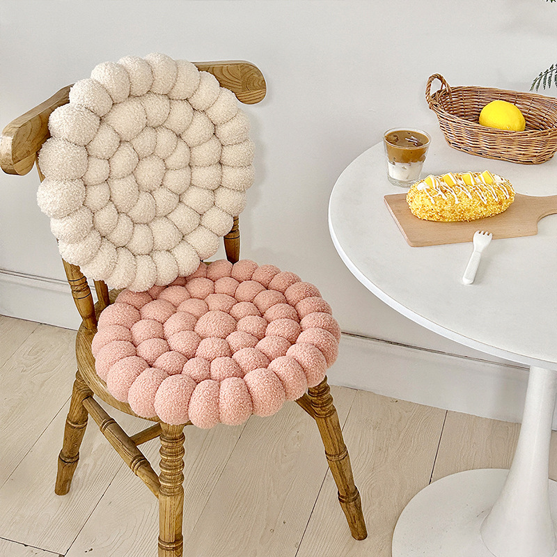 Home light luxury style handcrafted bay window cushions, tatami seat cushions, sofa office backrests, bed cushions in solid colors