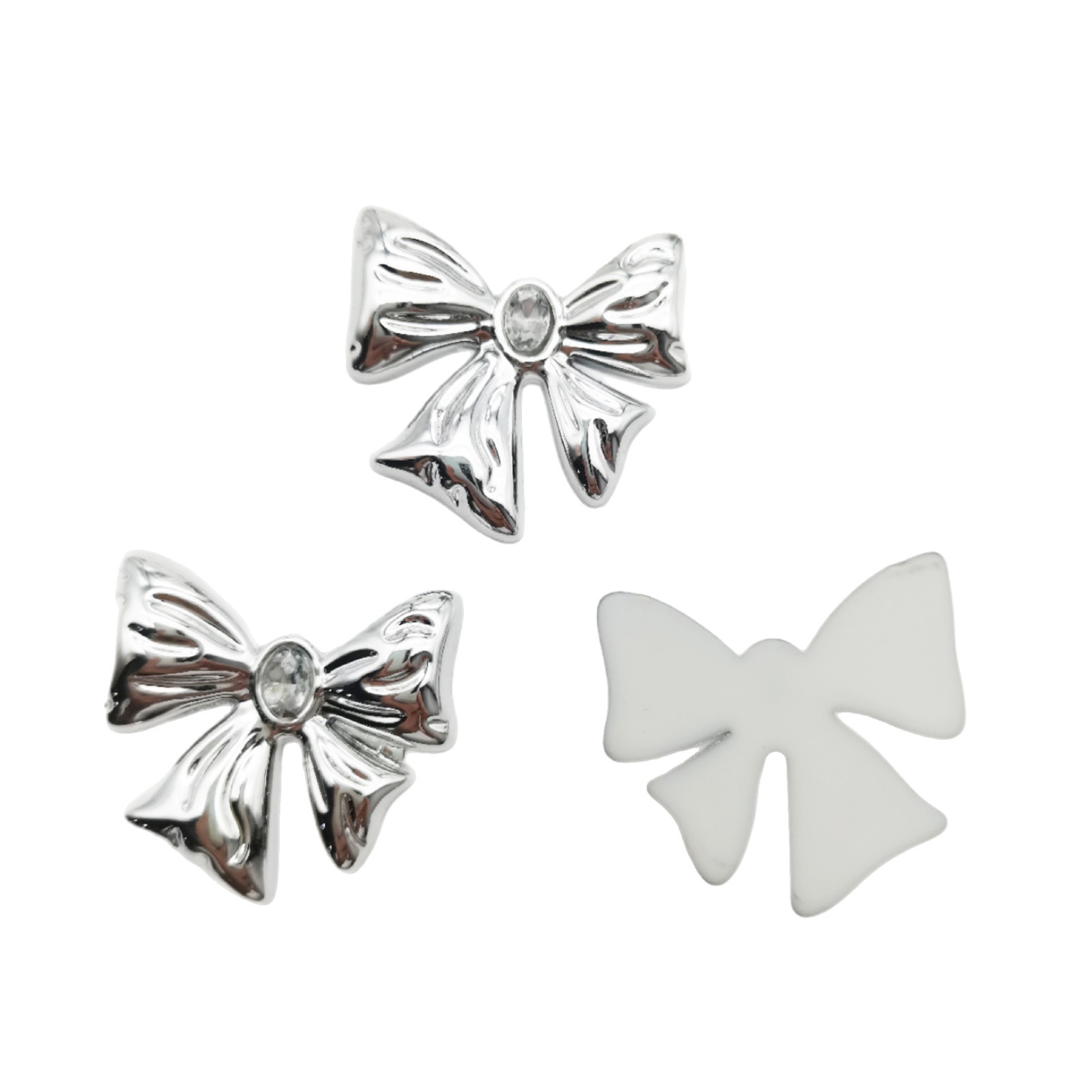 High-end water diamond bow, butterfly accessory, diy Crocs, phone case material manufacturer, wholesale in stock Item Picture