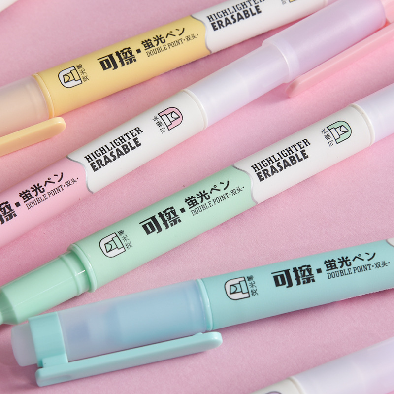 Tianfeng Double-headed Erasable Highlighter 2306 Water-Soluble Planner Duck Highlighter Marker Set 144 pieces per rack Specification drawing