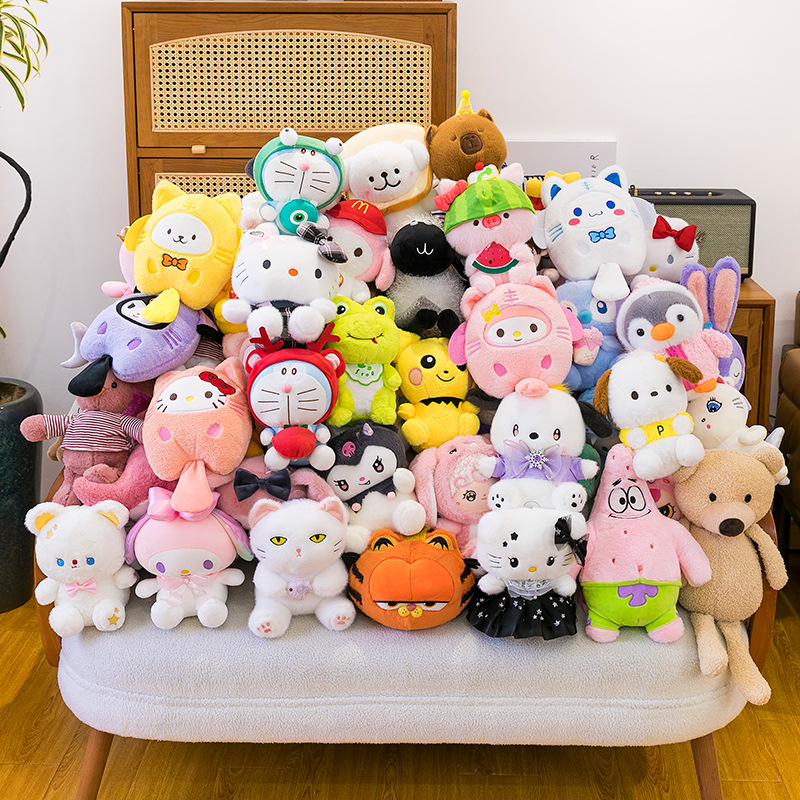 8-inch claw machine dolls, plush toys, wedding throwing claw machine dolls, plush toys, street stall ring-tossing activities, gift batch details Picture