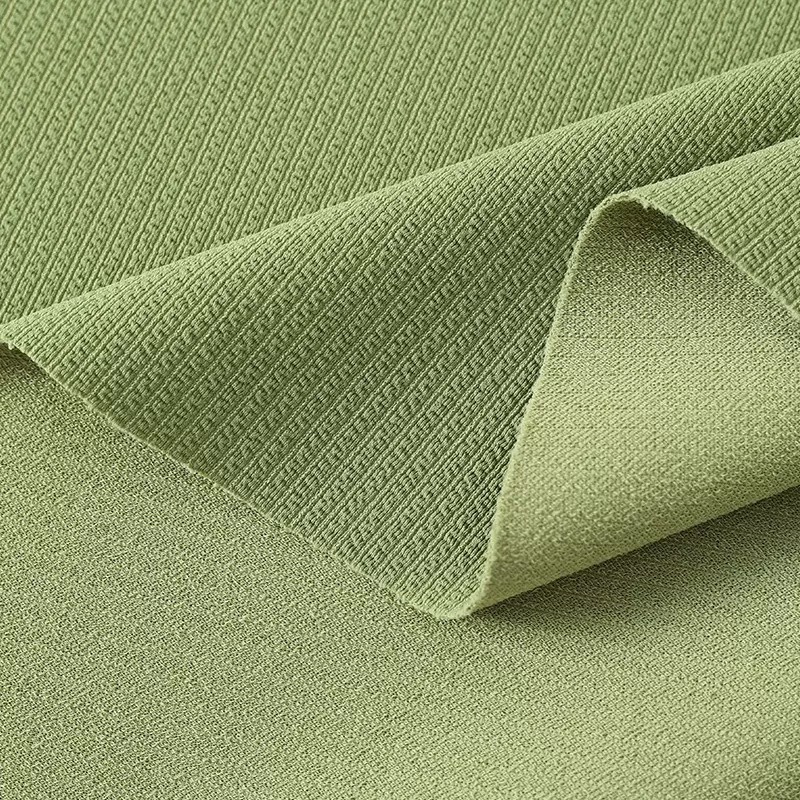 In-stock willow knitted jacquard fabric for spring and summer casual fashion, wide-leg pants fabric for sportswear Item Picture