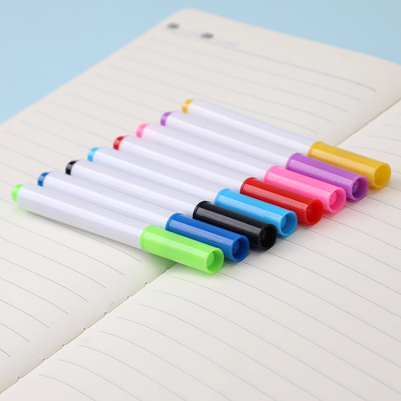 5-color children's colored whiteboard pen set with fine pen tips that can be erased and written. Wholesale from the manufacturer. Colorful festival gift box details Picture