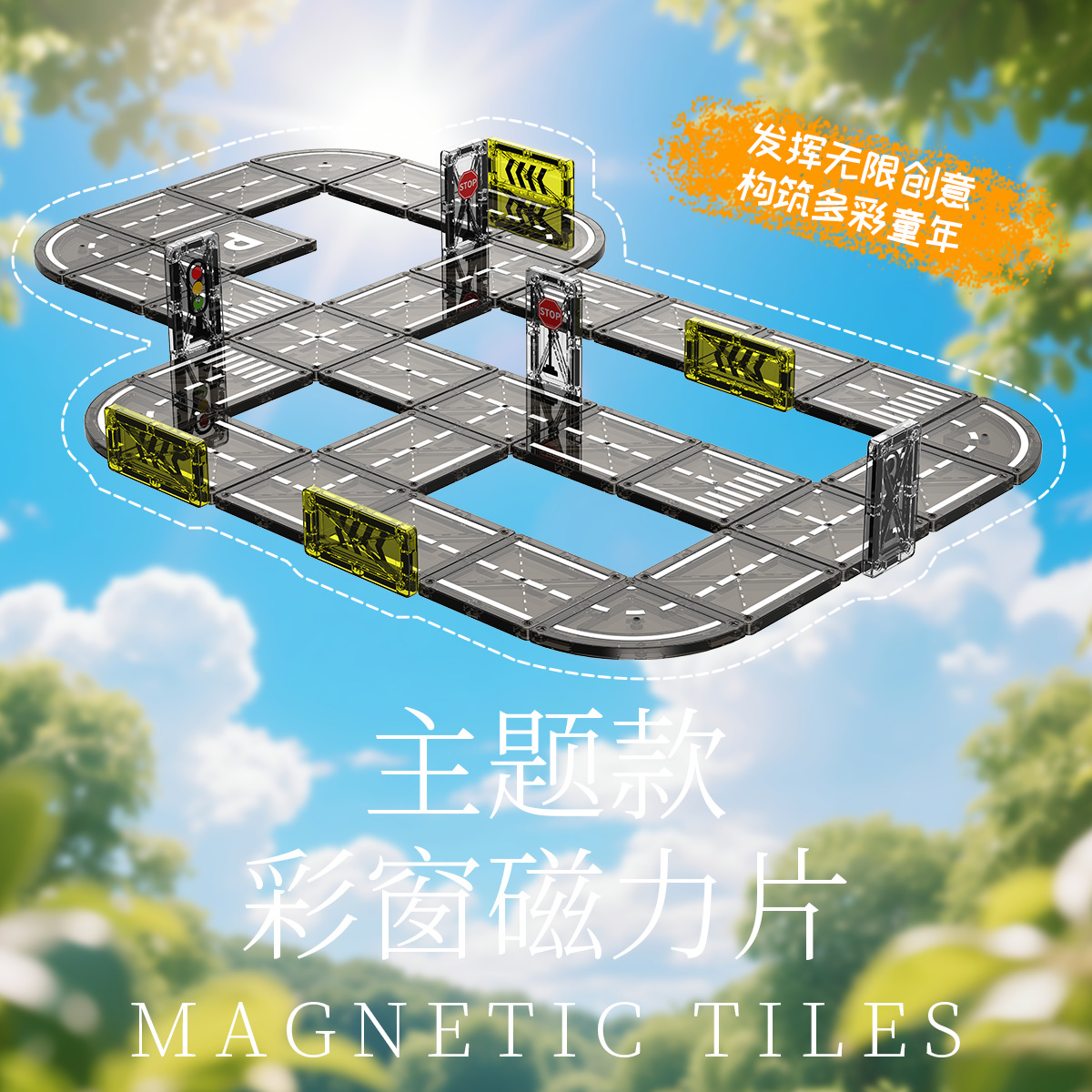 磁力片/磁力球/磁力积木实物图