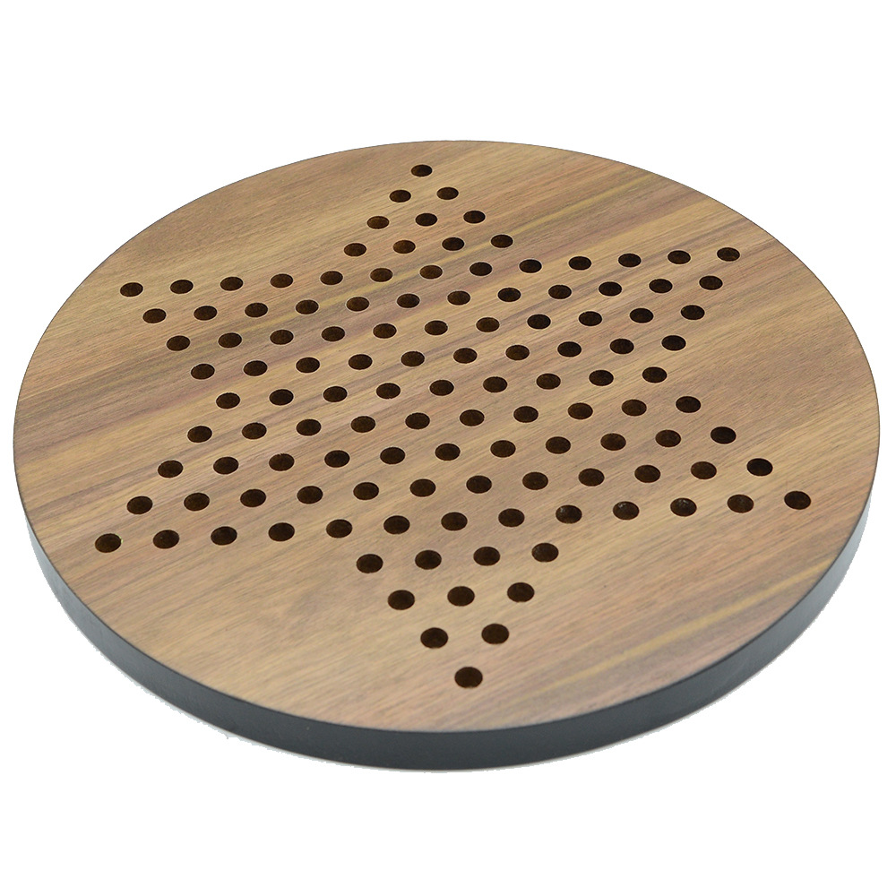 Qixiong Checkers Wooden children's two-person educational board game round chessboard factory direct sales cross-border exclusive board game wood products details Picture