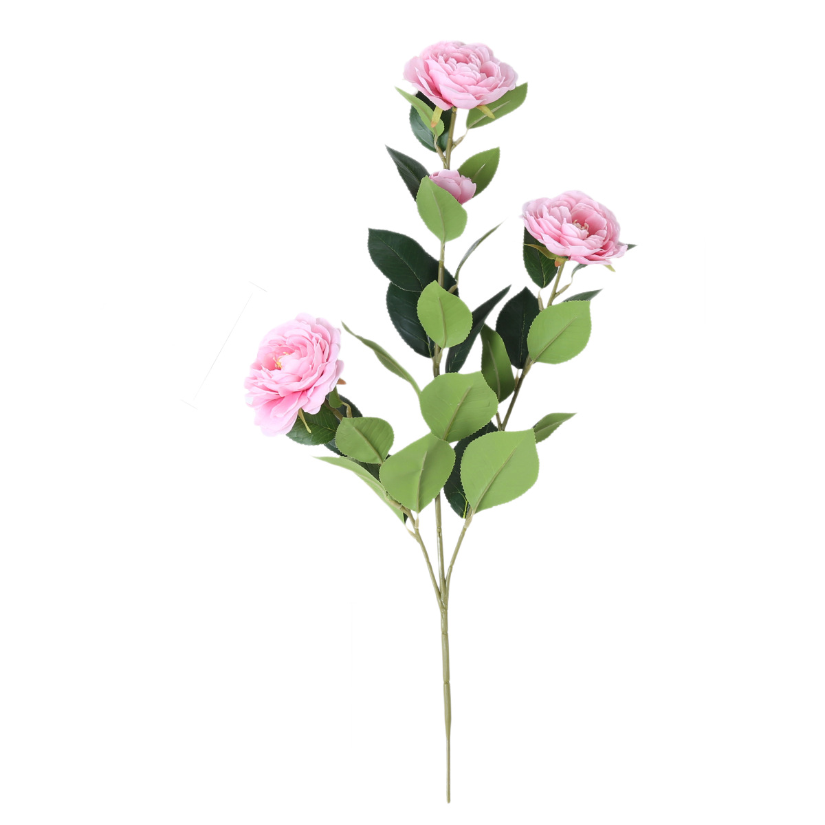 Multi-head artificial camellia branches, gardenias, dining table, living room, home decoration, artificial flower arrangements, flower tree landscaping, and photo props Item Picture