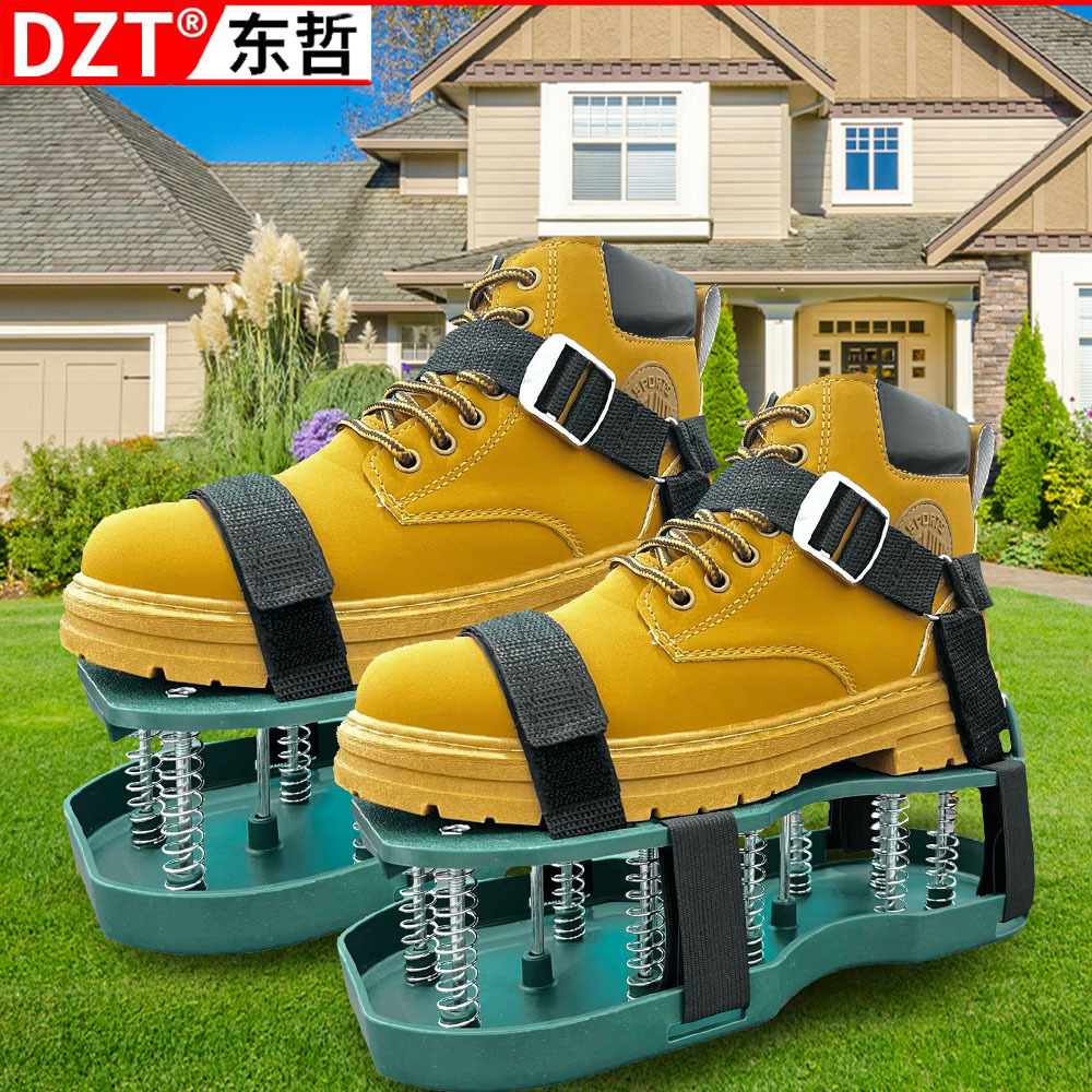 Garden soil loosening shoes, grass nail shoes, lawn inflatable, ventilated and oxygen-increasing shoes, self-leveling epoxy gardening tools full figure