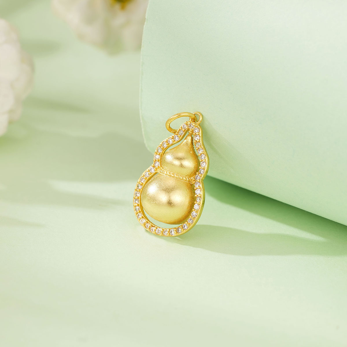 葫芦项链女抖音爆款古法黄金国风福禄寿吊坠3D镂空饰品挂件