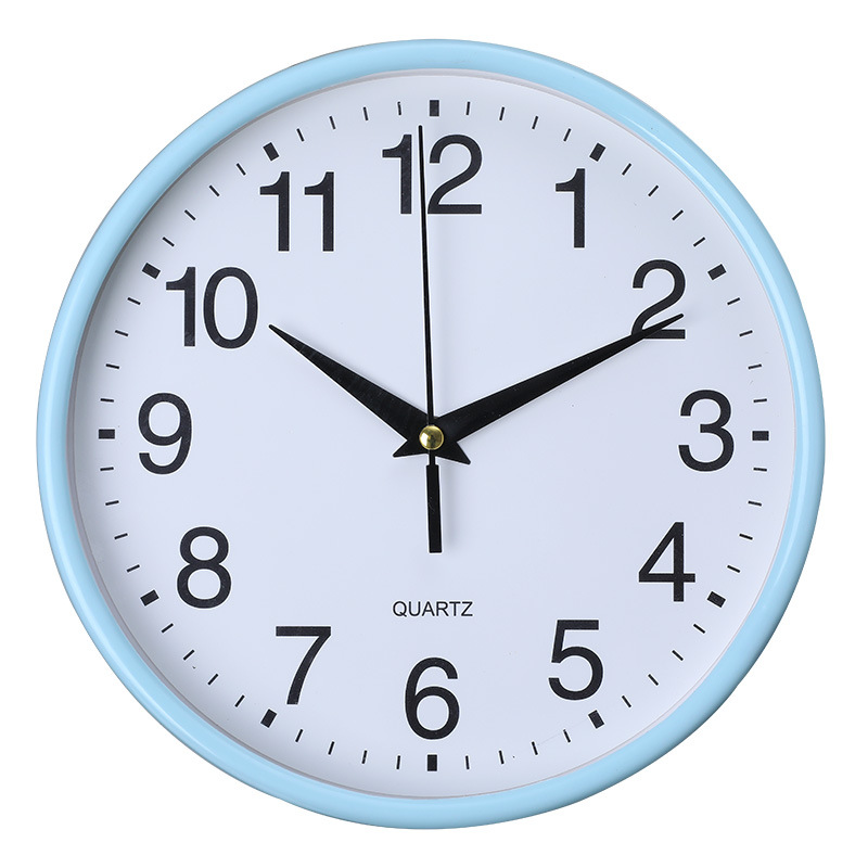 Simple plastic silent wall clock, creative and fashionable living room three-dimensional digital scale clock, round clock wholesale Item Picture