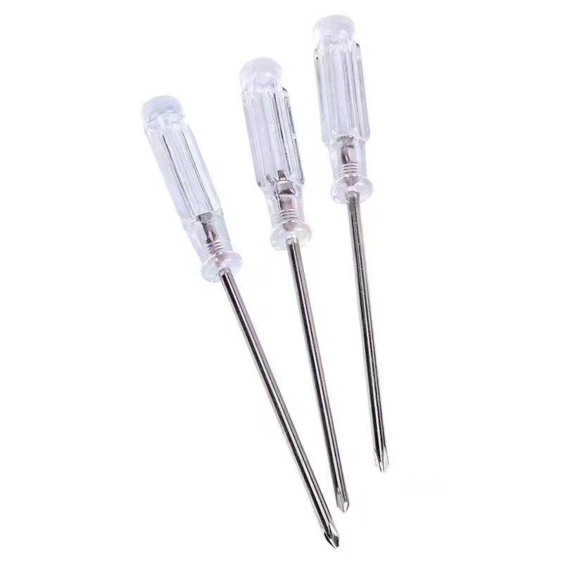 超值小螺丝刀水晶透明批头全长约92mm3.0#2.5#