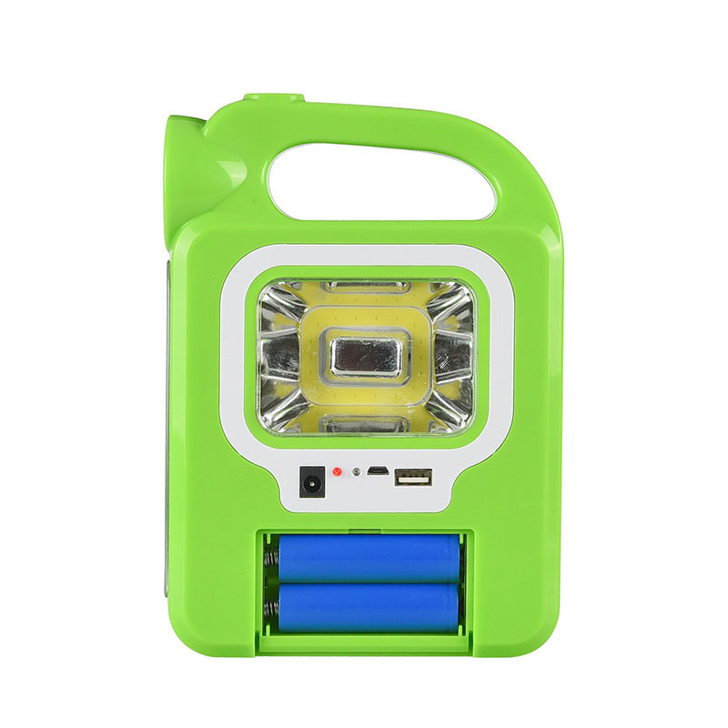 Outdoor solar camping led light, portable large-capacity power bank, COB three-source working lighting lamp