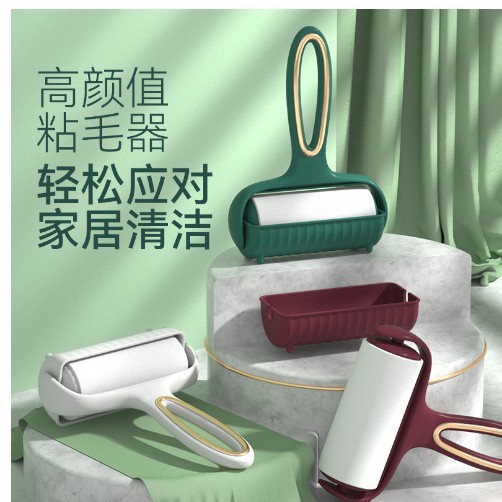 Cross-border household bristle remover roller, large bristle removal roller brush, can stick hair on the bed, floor dust, roller, and tear paper Specification image