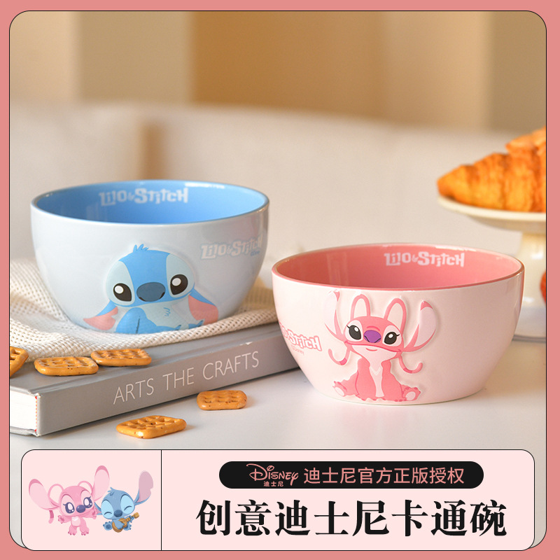 创意卡通6寸造型碗安琪饭碗史迪仔萌趣可爱家用餐具碗跨境批发