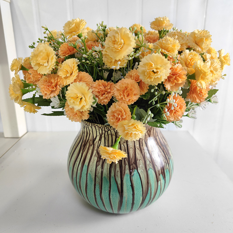 仿真花DIY发饰配件/假花/5朵塑膠花/仿真花/假花批发细节图