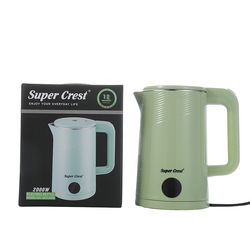 Cross-border European standard 2L electric kettle, household large-capacity kettle, heat preservation, automatic power-off, stainless steel kettle Item Picture