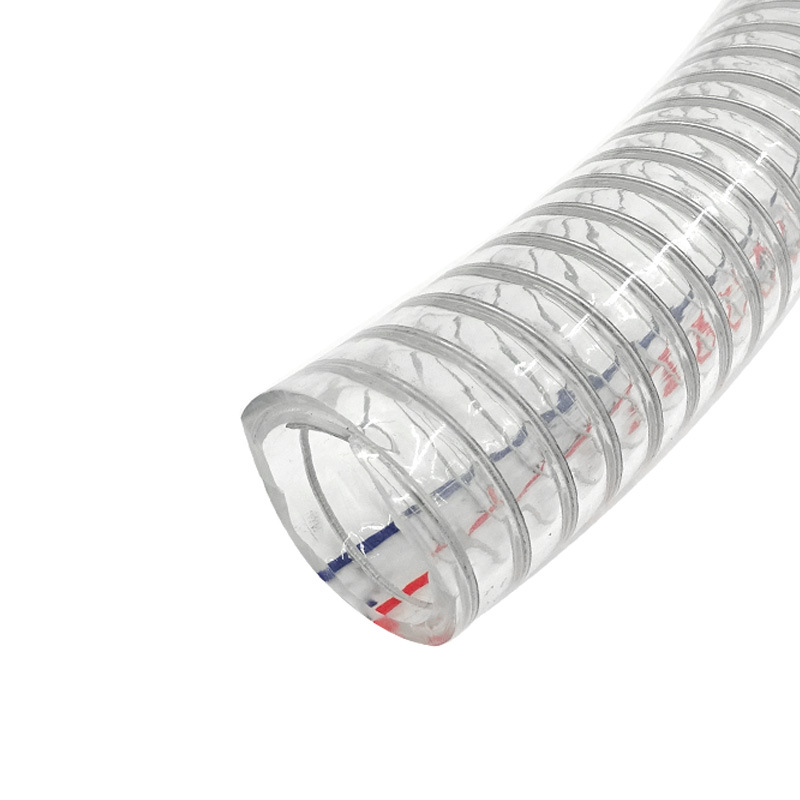 Lehaha Pipe Industry Steel Wire Hose, pvc water pumping pipe, transparent hose, plastic steel wire pipe, feeding pipe, oil pipe, 2/3 inch Item Picture