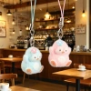 New cartoon and cute plush three-dimensional resin penguin key chain bag pendant, mobile phone lanyard gift wholesale Application Scenario