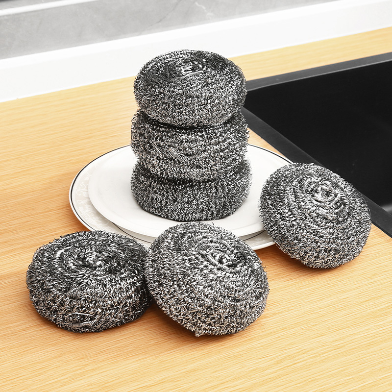 Steel wool ball factory, large household cleaning balls, kitchen dishwashing brushes, pot brushes, bowl brushes, steel wool cleaning brushes wholesale details Picture