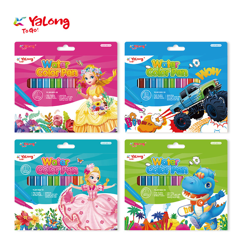 Cross-border exclusive watercolor pen art painting multi-color fiber pen tip watercolor pen set for children's painting Application Scenario