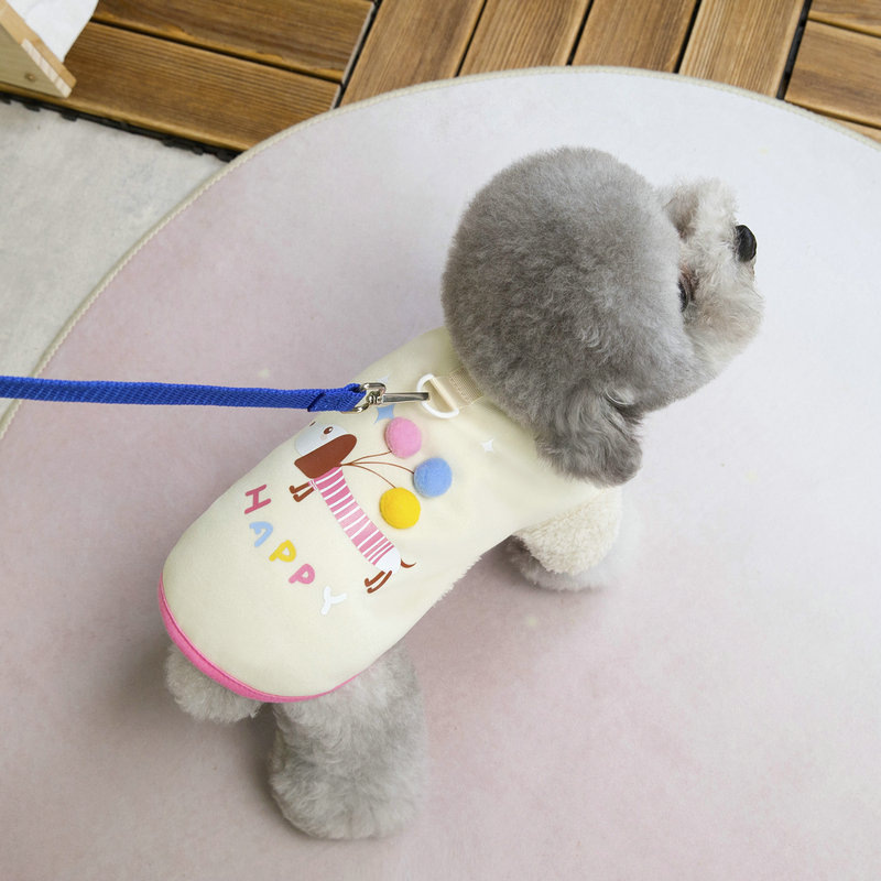 Cute autumn and winter dog, cute cartoon dog, four-legged hoodie, cat, warm fleece, 25 balloon hoodie Application Scenario