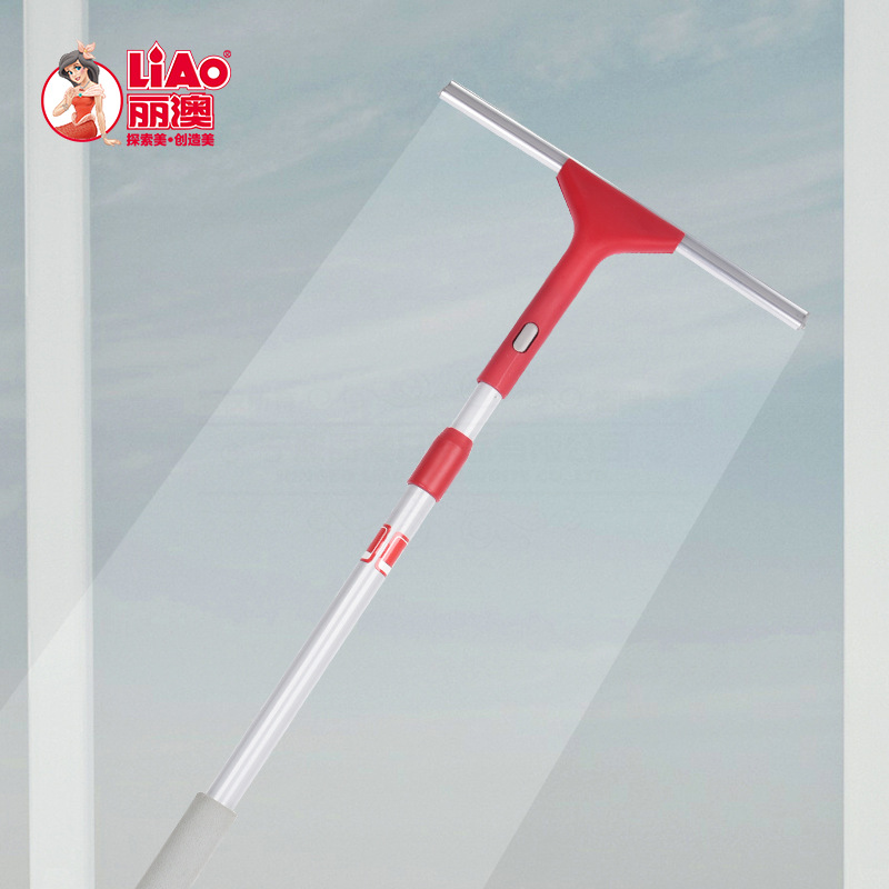 LIAO Glass scraper, glass washer, household and commercial window cleaner, cleaning tool, telescopic rod, cross-border