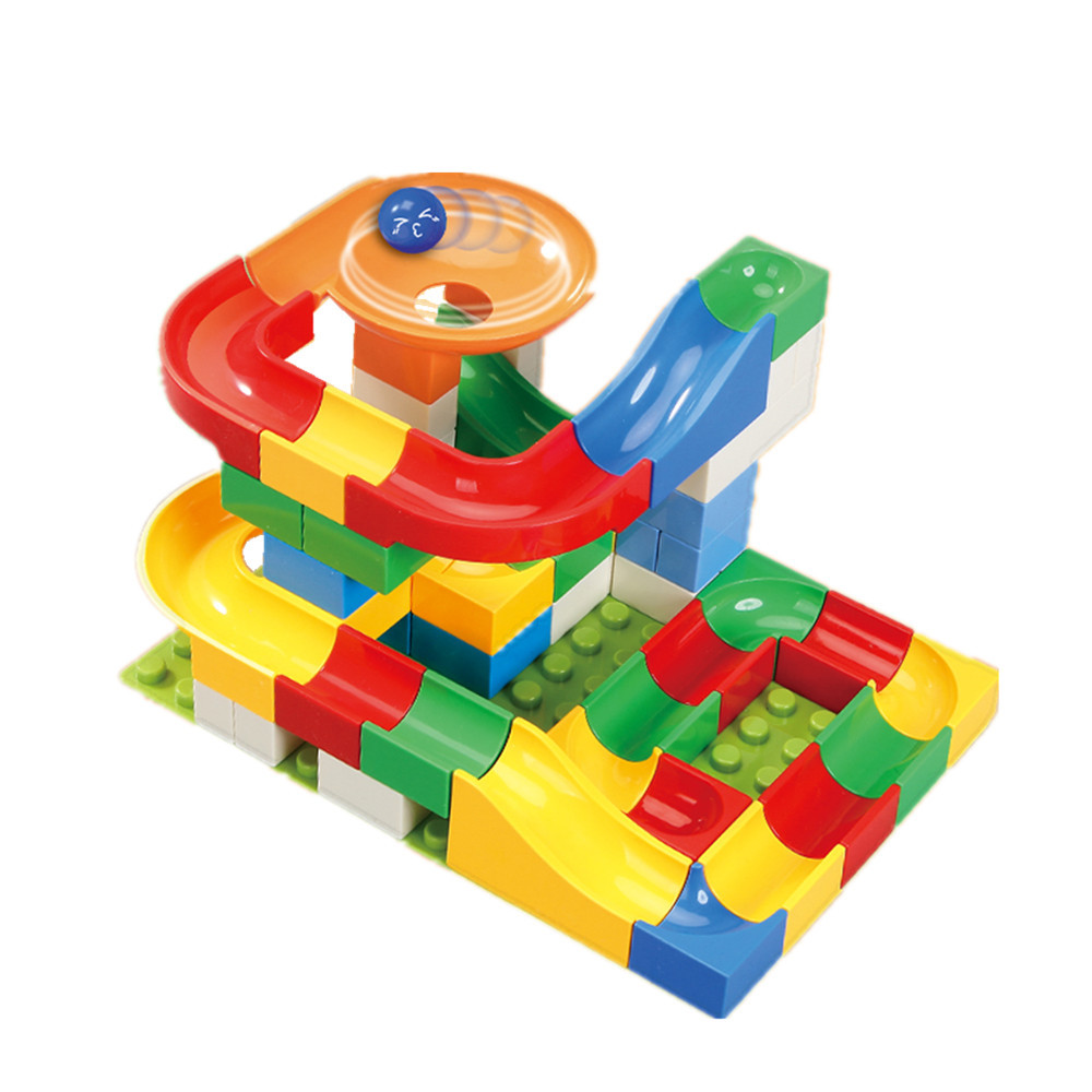 Wholesale of large-sized building blocks for children's creative assembly slide, DIY building block scene, and educational toys for boys and girls aged 3-6 Item Picture