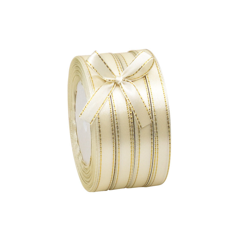 Gold ribbon ribbons, color ribbons in stock, gold ribbon gift packaging, head accessories, clothing accessories and other sizes Item Picture