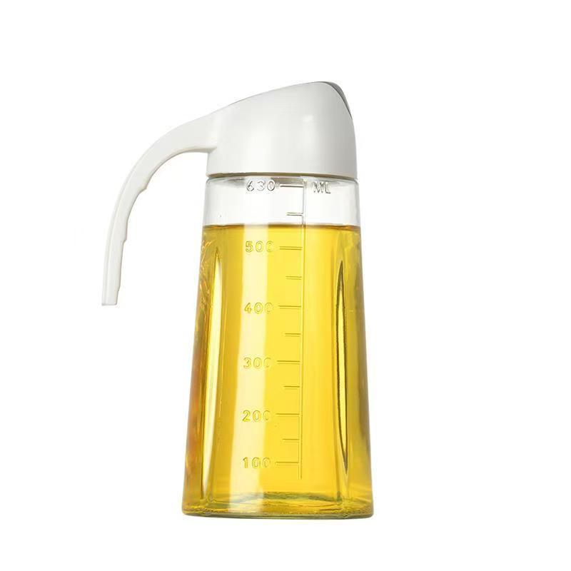 Automatic opening and closing glass oil bottle, no oil dripping, no oil hanging, leak-proof oil bottle, household kitchen, large capacity soy sauce and vinegar bottle Item Picture