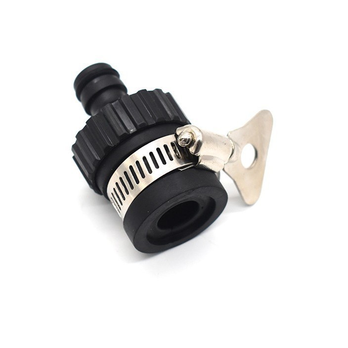 Chupeta de plástico 4 conectores conectores de pistola de agua negro accesorios de conector de manguera conectores de grifo details Picture