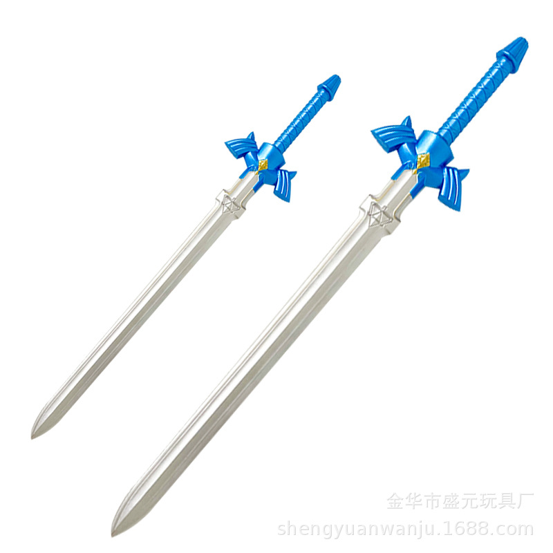 新塞尔达传说小号天空之剑林克PU橡胶动漫刀剑儿童玩具小蓝剑批发详情图5
