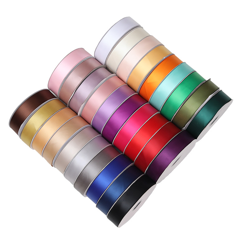 天美0.6-3.8CM双面涤纶带绸布缎带双面丝带丝带彩带服装辅料织带白底实物图