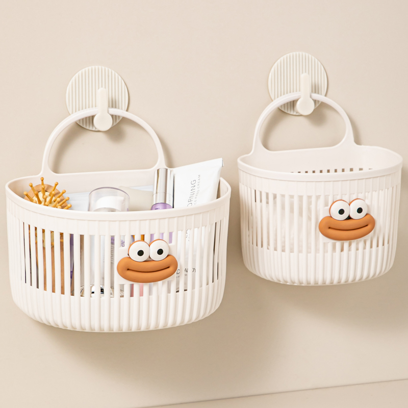 Multi-functional small hanging basket, bathroom, waste face towel storage basket, kitchen, dormitory, bedside, wall-mounted hanging basket