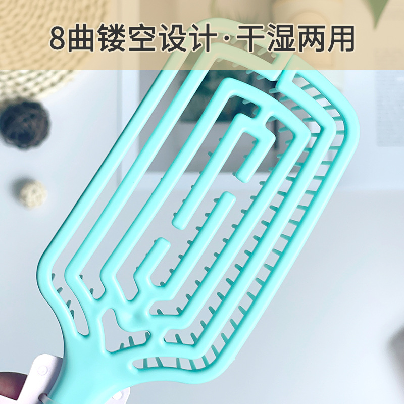 梳子/梳子美发梳/牛角梳/头梳/雕花木梳产品图