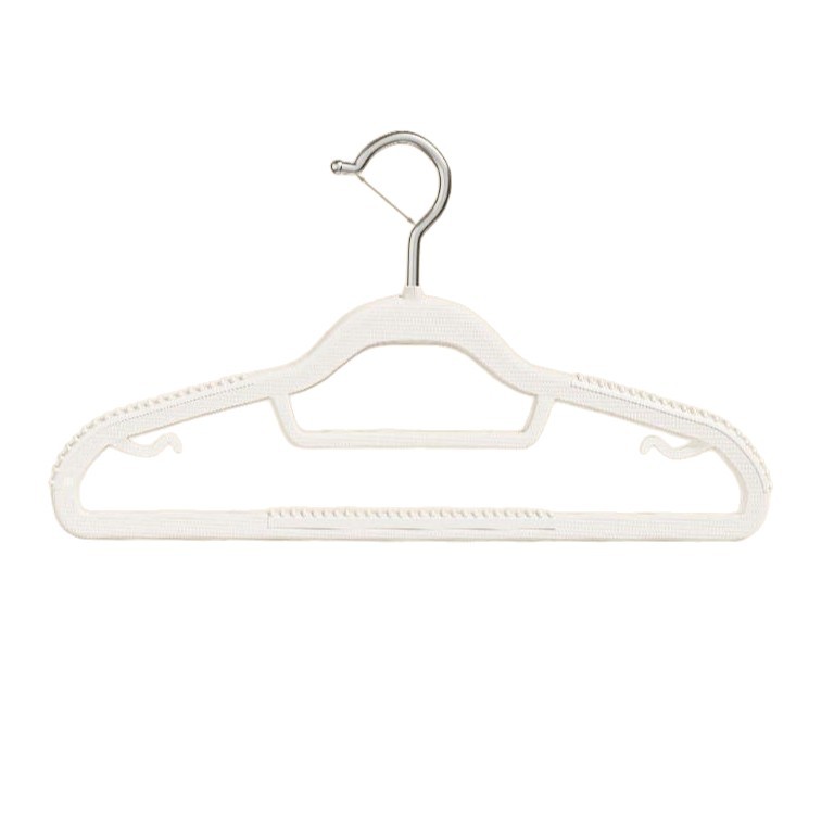 无痕防滑衣架一体白衣架家用挂衣架衣柜晾衣服撑子宿舍收纳神器白底实物图