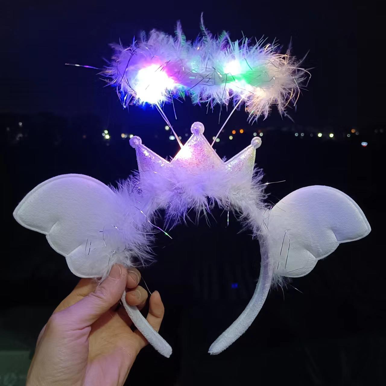网红卡通发灯光/应援/发卡配件/夜市饰品/复活节细节图