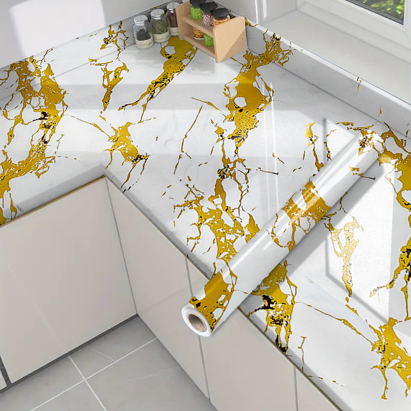 Cross-border exclusive Gilt Marble-patterned wallpaper for home decoration building materials background wall Gilt Marblewallpaper details Picture