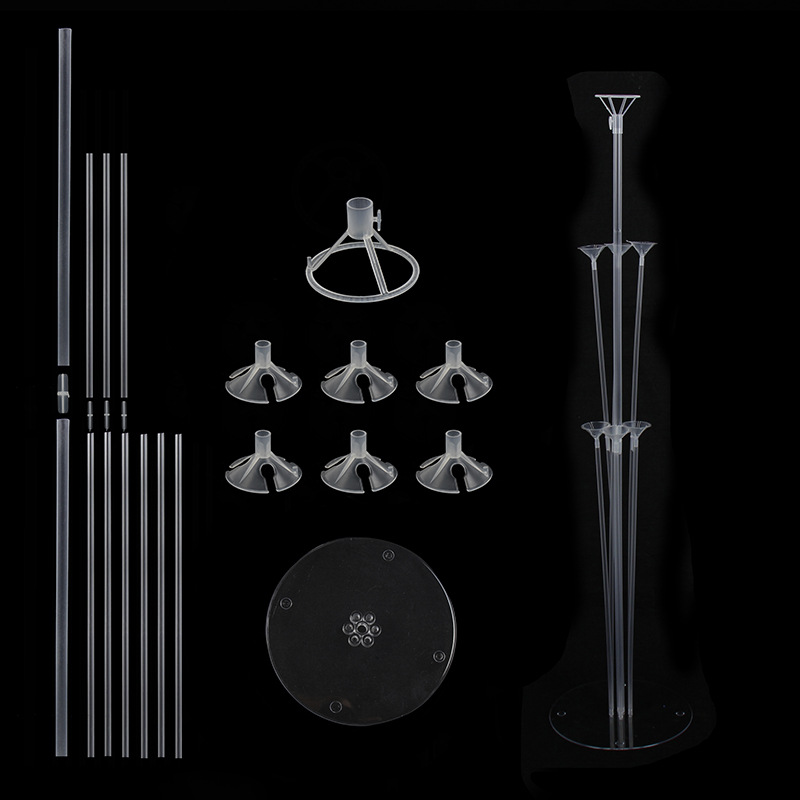 气球桌飘地飘批发 气球支架立柱展示架子透明可拆卸婚庆布置用品