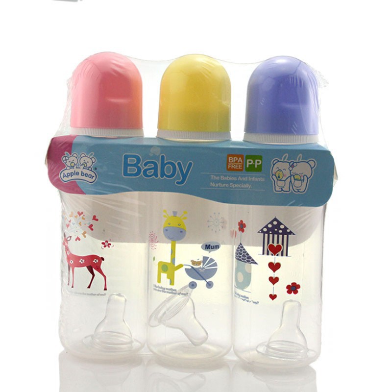 Apple Bear Factory Direct sales of 250ml baby bottles, PVC nipples, pet bottles for feeding kittens and puppies