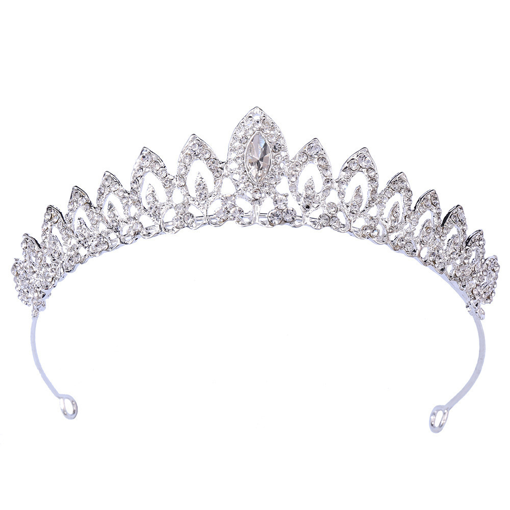 New bride accessories: alloy inlaid with rhinestones, bride's small crown, wedding accessories, headwear, hair crown, and crown Item Picture