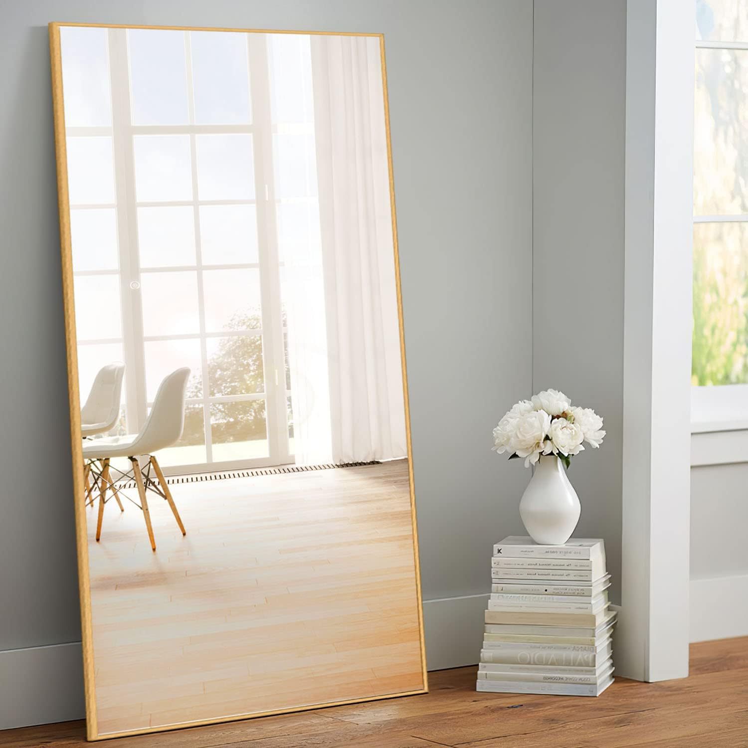 全身镜穿衣落地镜子家用壁挂式女生卧室网红公寓立体挂墙大试衣镜产品图