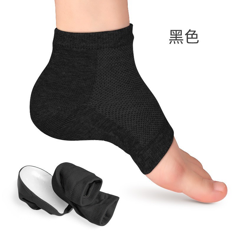 The back of the sports sock is equipped with anti-slip sock pads, half pads, invisible inner height-increasing bionic and unisex height-increasing SEBS thickened