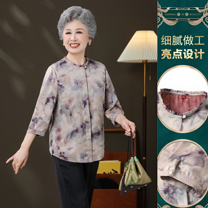 中老年女装实物图