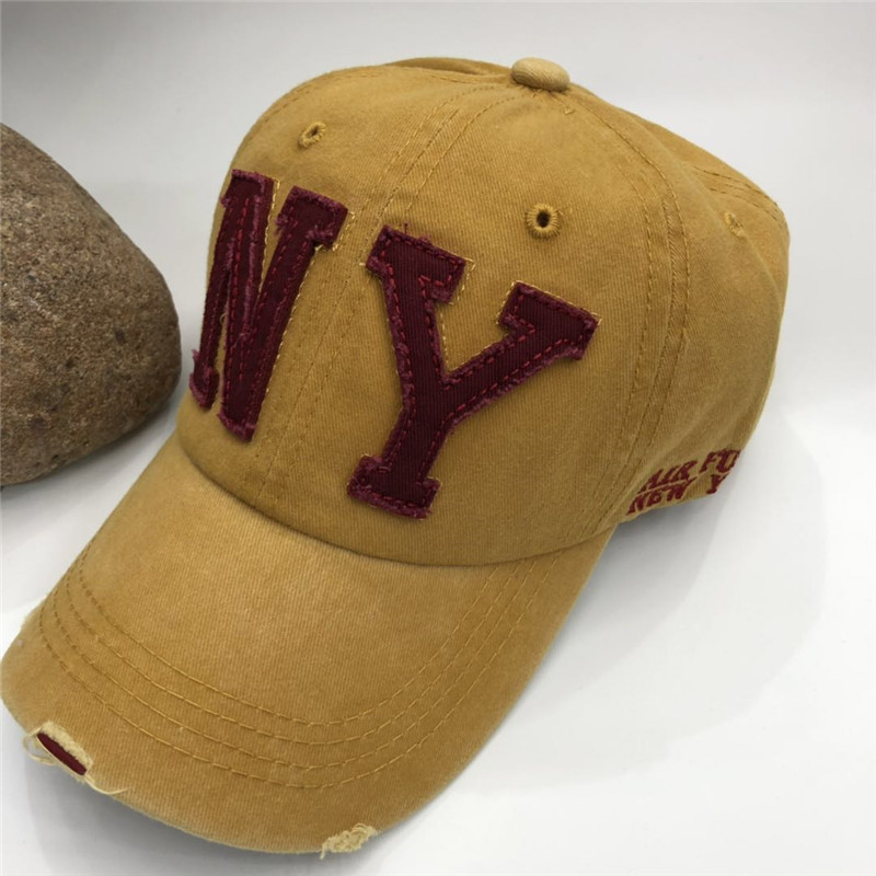 European and American fashion NY golf men's and women's baseball caps, trendy outdoor sunshade patch embroidered curved brim caps wholesale, large brim Application Scenario