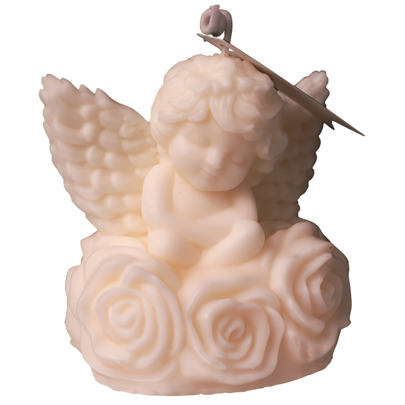 Low-temperature wax light luxury angel sculpture-shaped creative desktop home decor, Nordic couple romantic game wholesale Item Picture